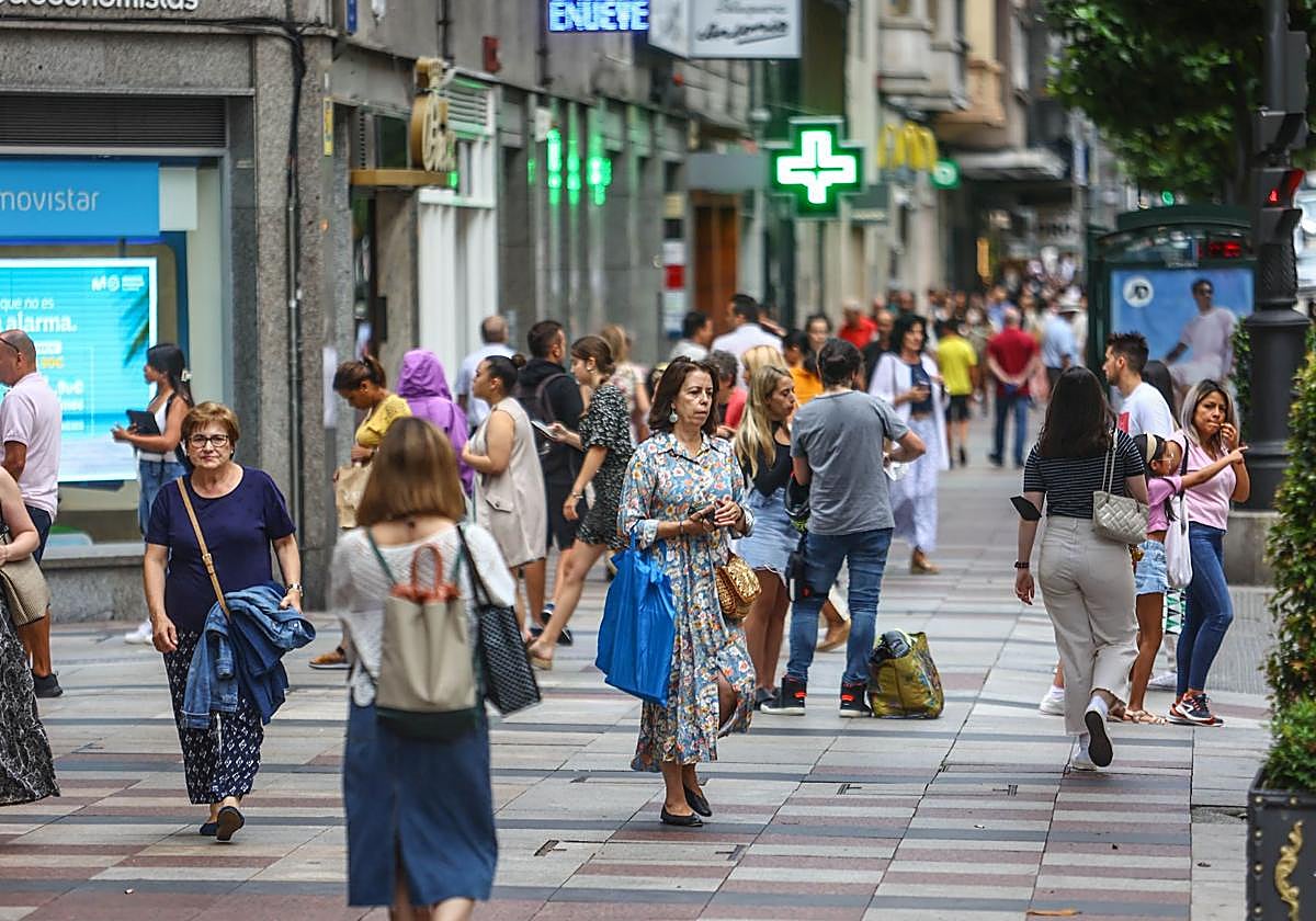 Calle Uría de Oviedo.