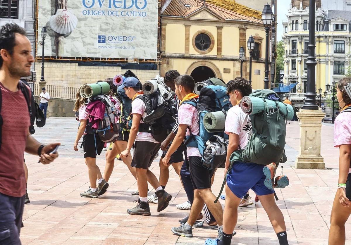 La oficina de El Escorialín, nuevo punto de información para los peregrinos del Camino de Santiago