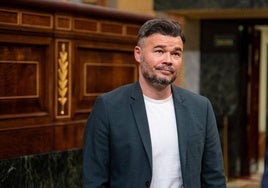 El portavoz parlamentario de ERC, Gabriel Rufián.