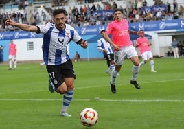 El jugador del Real Avilés Eric Callís en la final autonómica de Copa Federación.