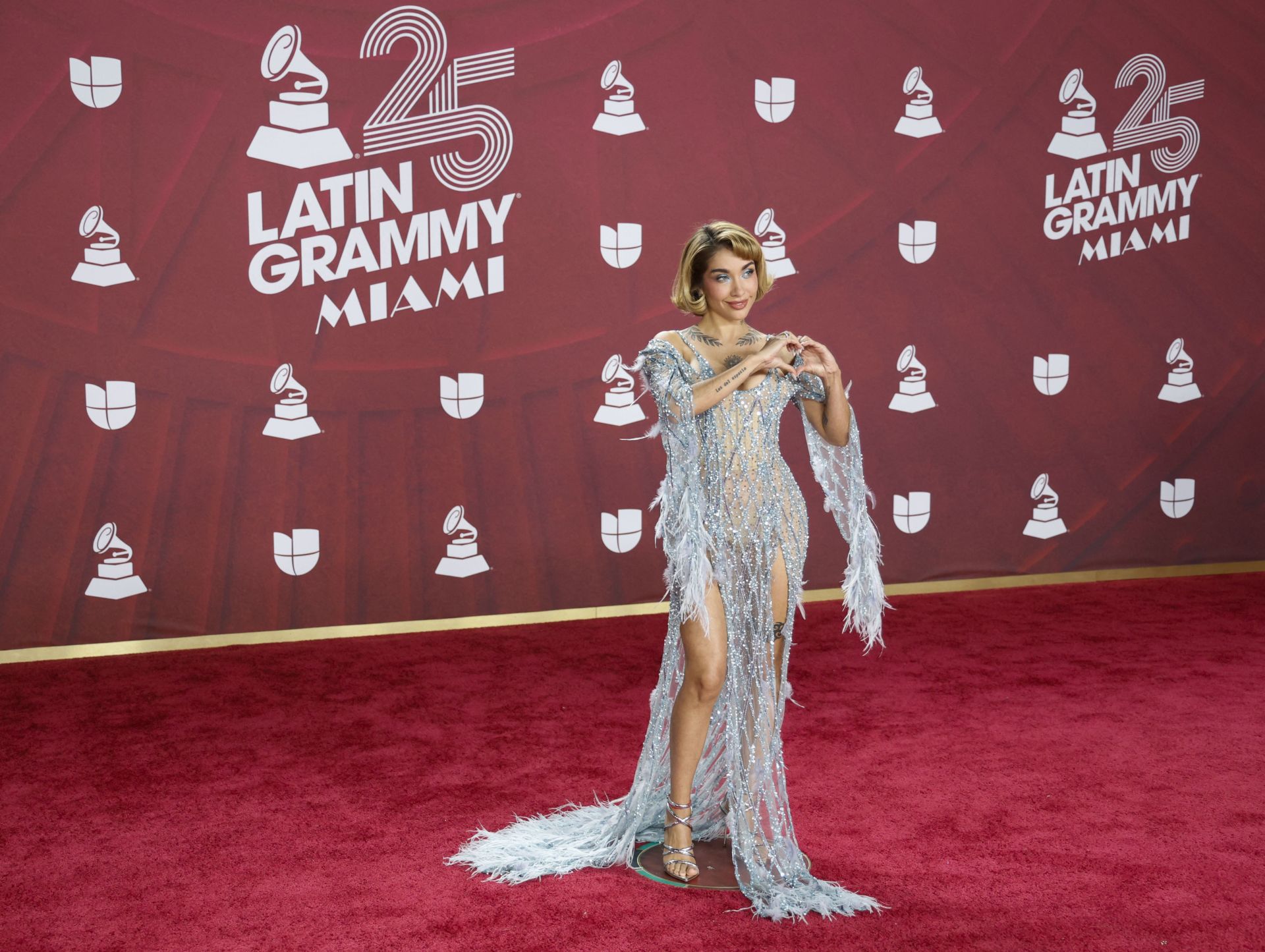 Música y mucho estilo: las mejores imágenes de los Grammy Latinos 2024