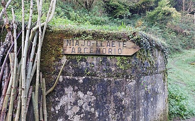 Cartel de inicio de la ruta