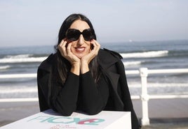 La actriz Rossy de Palma, en Gijón, donde recibirá el premio Isaac del Rivero del Festival de Cine (FICX) en la gala inaugural.