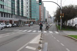 Avenida de Rufo García Rendueles vista desde la rotonda de la avenida de Castilla, donde está prevista una de las salidas del vial soterrado.