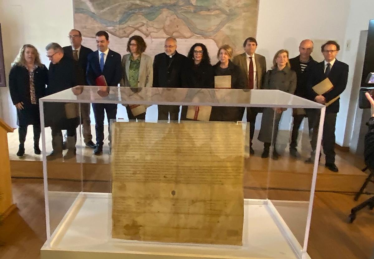 El milenario acta de fundación del Monasterio de Cornellana vuelve a casa