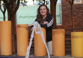 La atleta avilesina Paula Herrero.