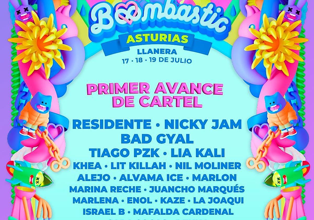 Primeros artistas confirmados para el festival Boombastic Asturias.