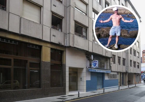 Edificio de la calle Ribadesella en el que fue detenido el domingo por la mañana el acusado de violar a una menor en Somió.