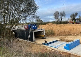 El túnel entre La Fresneda y Lugones, prácticamente hincado bajo la autopista A-66.