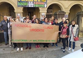 La concentración en La Malatería.