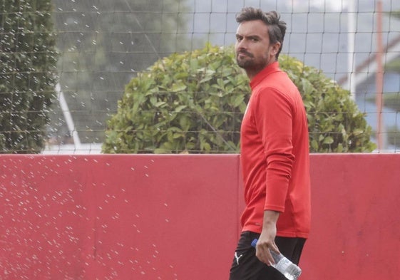 Rubén Albés, entrenador del Sporting de Gijón.