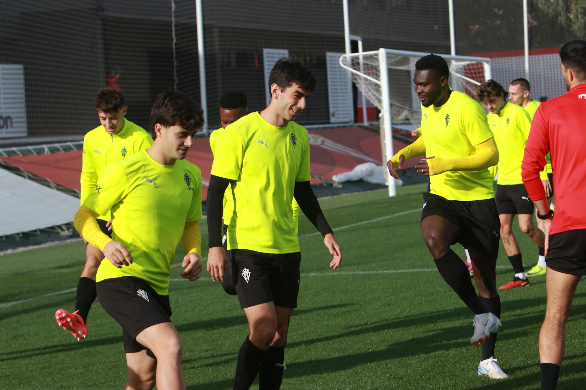 Entrenamiento del Sporting este sábado, 23 de noviembre de 2024