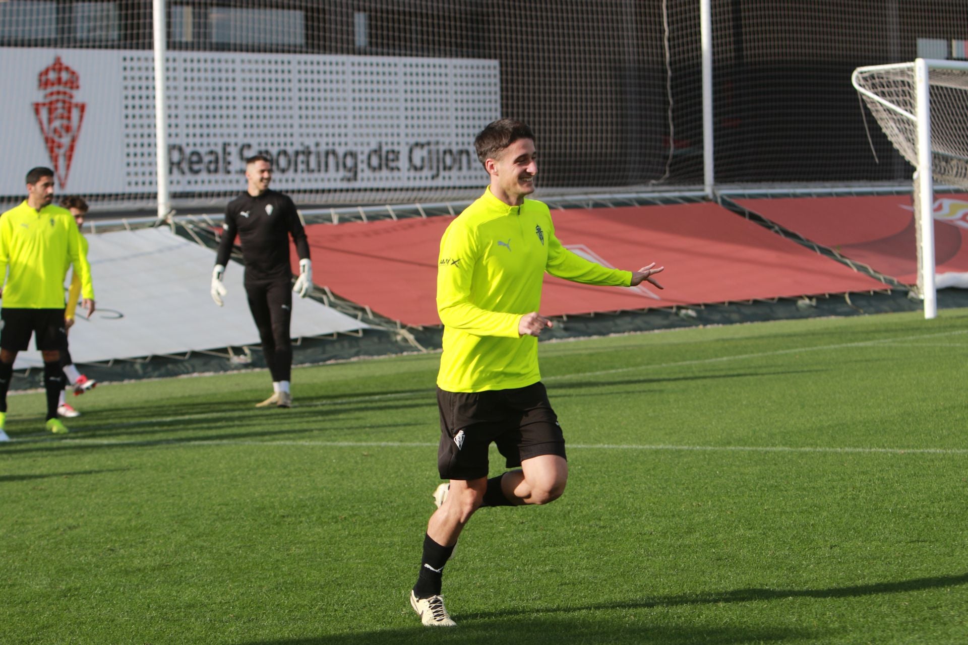 Entrenamiento del Sporting este sábado, 23 de noviembre de 2024