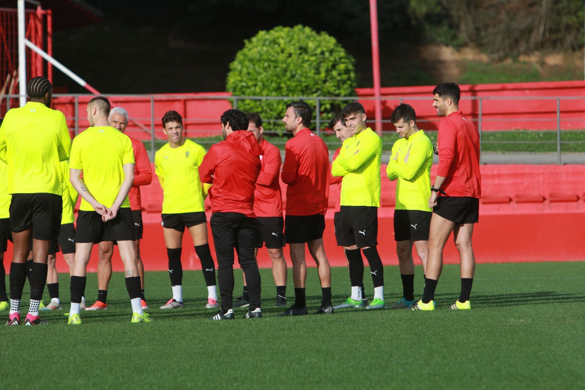 Entrenamiento del Sporting este sábado, 23 de noviembre de 2024