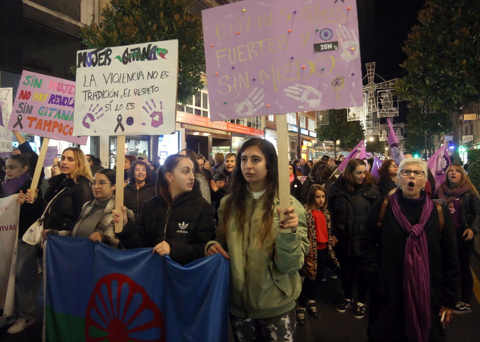 Las calles de Oviedo se llenan por la eliminación de la violencia contra las mujeres
