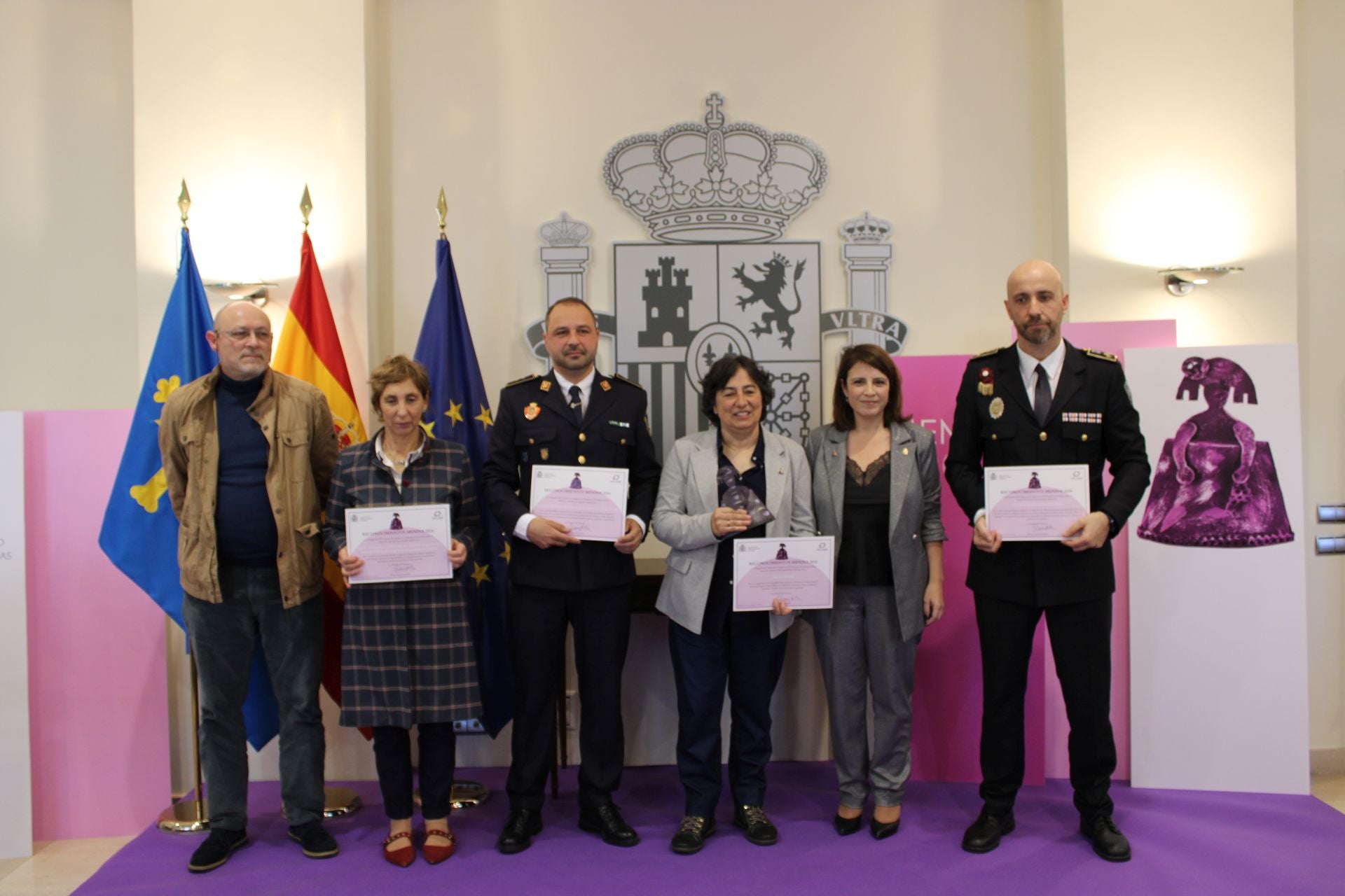 Un momento de la entrega de las distinticiones.