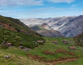 Braña de las Navariegas, bellísima: por ella se pasa bajando ya del pico Ferreirúa, tras haber visitado la braña de las Cadenas al principio de la caminata. Tras Navariegas la bajada continúa por bosque, adentrandose primero en el hayedo de Montegrande y después en el monte La Puerca