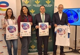 Presentación de la San Silvestre con organizadores, Ayuntamiento y patrocinadores.