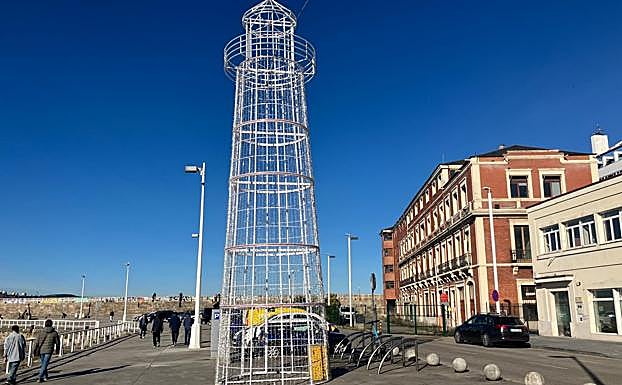 Iluminación navideña en el Puerto Deportivo.