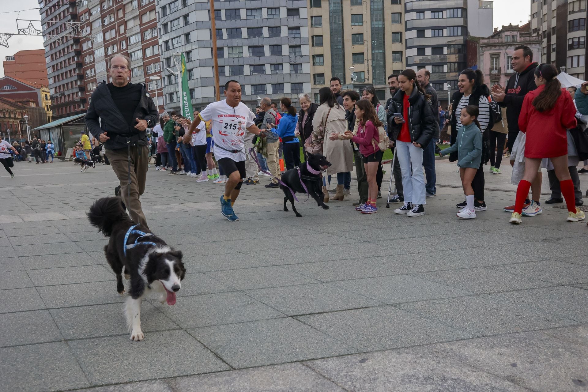 Zancadas de solidaridad: las imágenes de la carrera anti-sida en Gijón