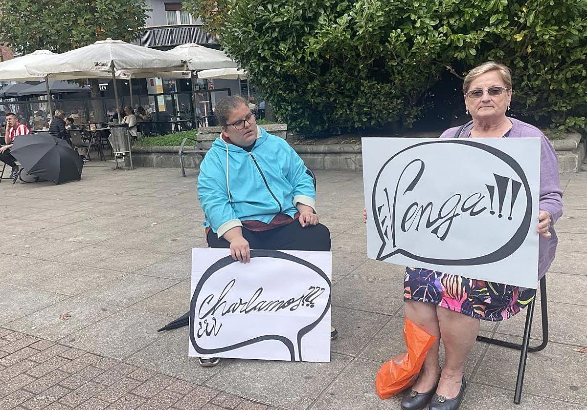 Usuarios del CAI de Pando salieron a la calle el pasado mes de octubre para dar visibilidad a la discapacidad.