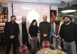 Pablo de Soto, Inaciu Galán, Sofía Castañón, Pablo Und Destruktion, Álex Galán y David Acera en Toma 3 durante la presentación de LABshop.