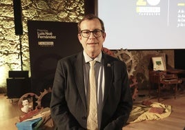 Jordi Salas, en Oviedo, antes de recoger el premio de la Fundación Alimerka.