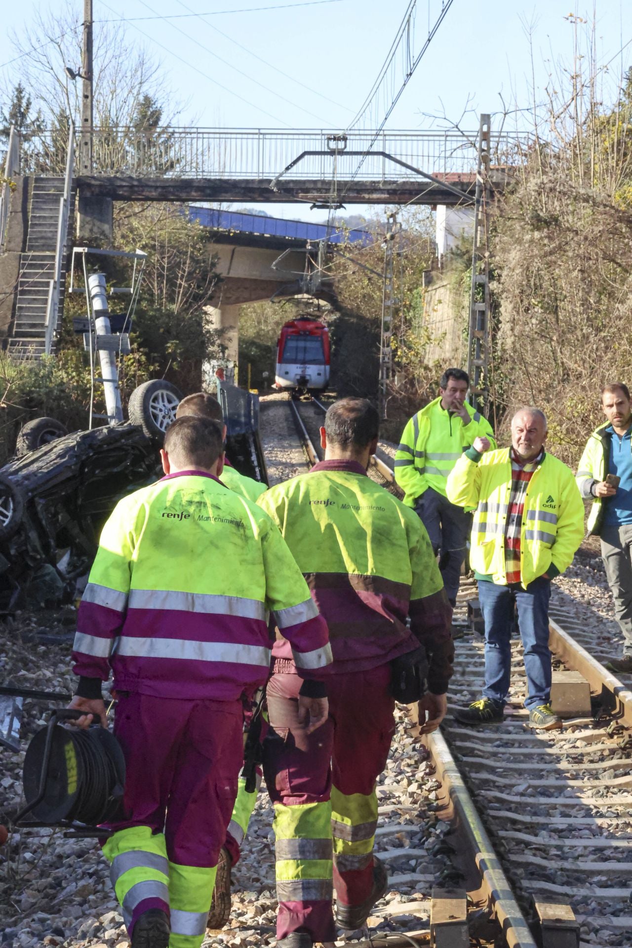 Trágico accidente en Langreo: muere un conductor arrollado por un tren