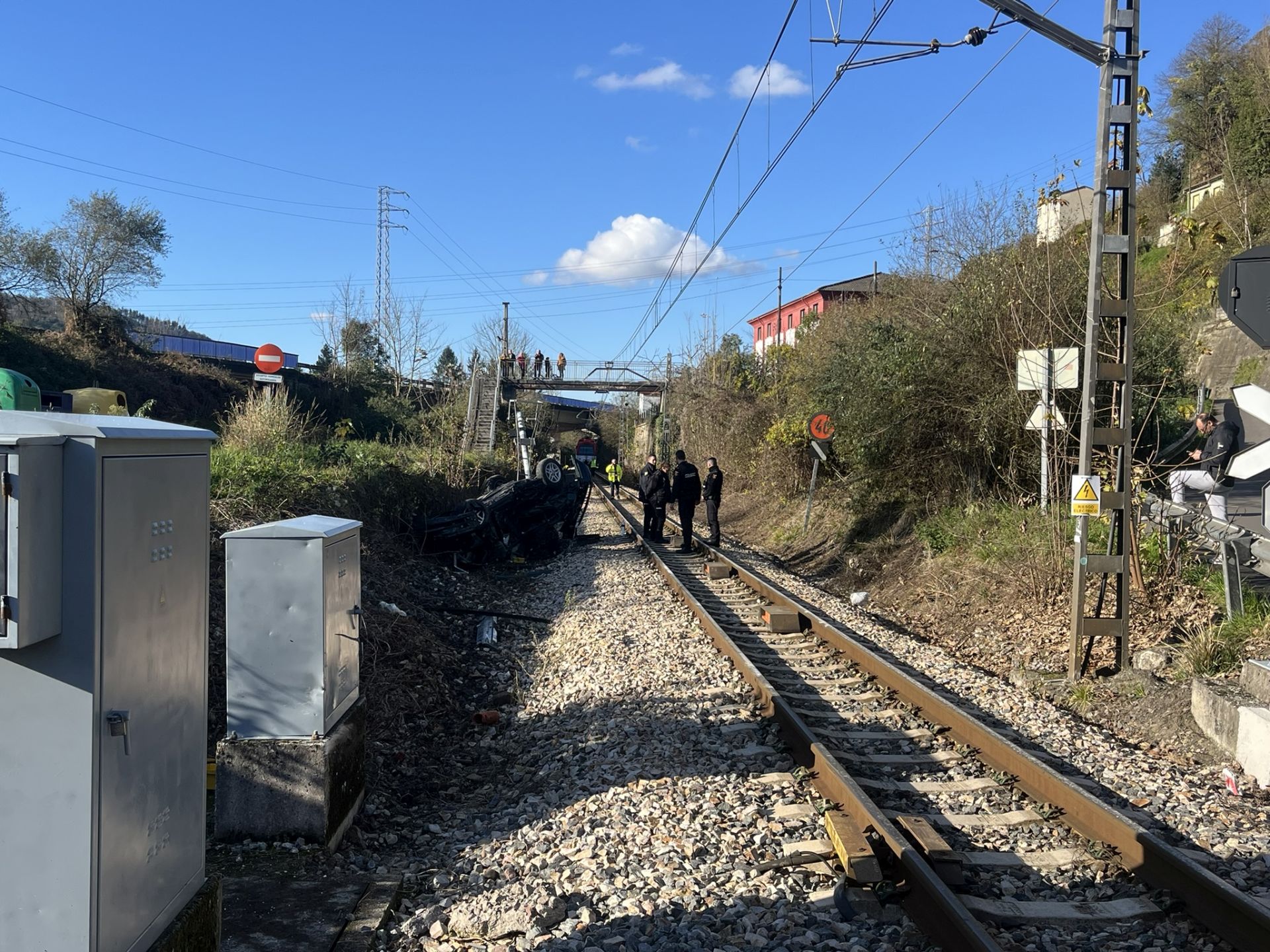 Trágico accidente en Langreo: muere un conductor arrollado por un tren