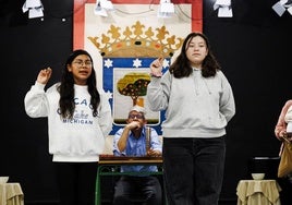 Ensayo de los niños de San Ildefonso previo al Sorteo Extraordinario de la Lotería de Navidad 2024.