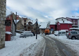 El centro de Sotres suele presentar este aspecto en invierno.