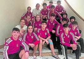 Judocas del Judo Club Avilés en la Copa de España.