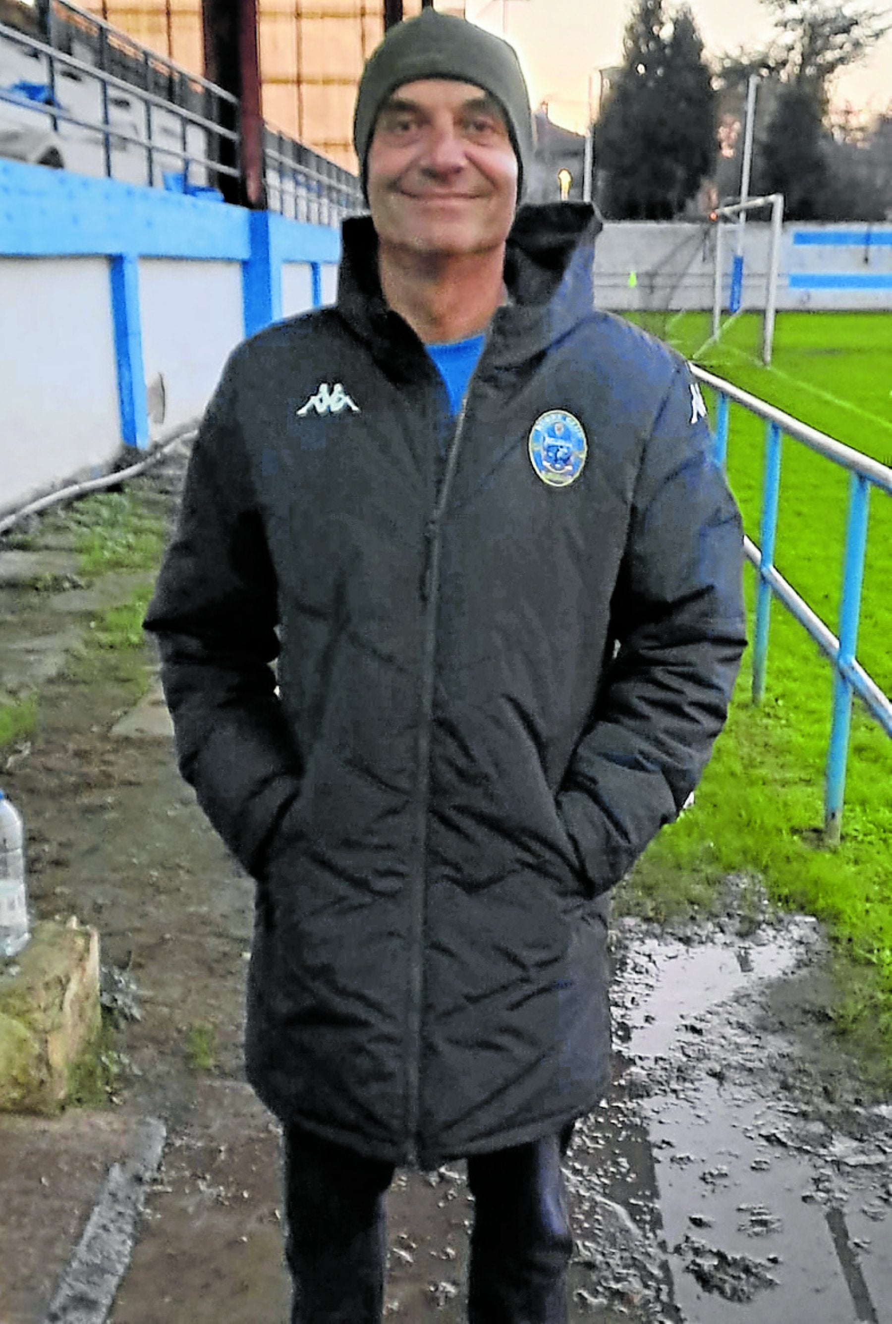 Jesús Delgado, en el estadio Muro de Zaro.