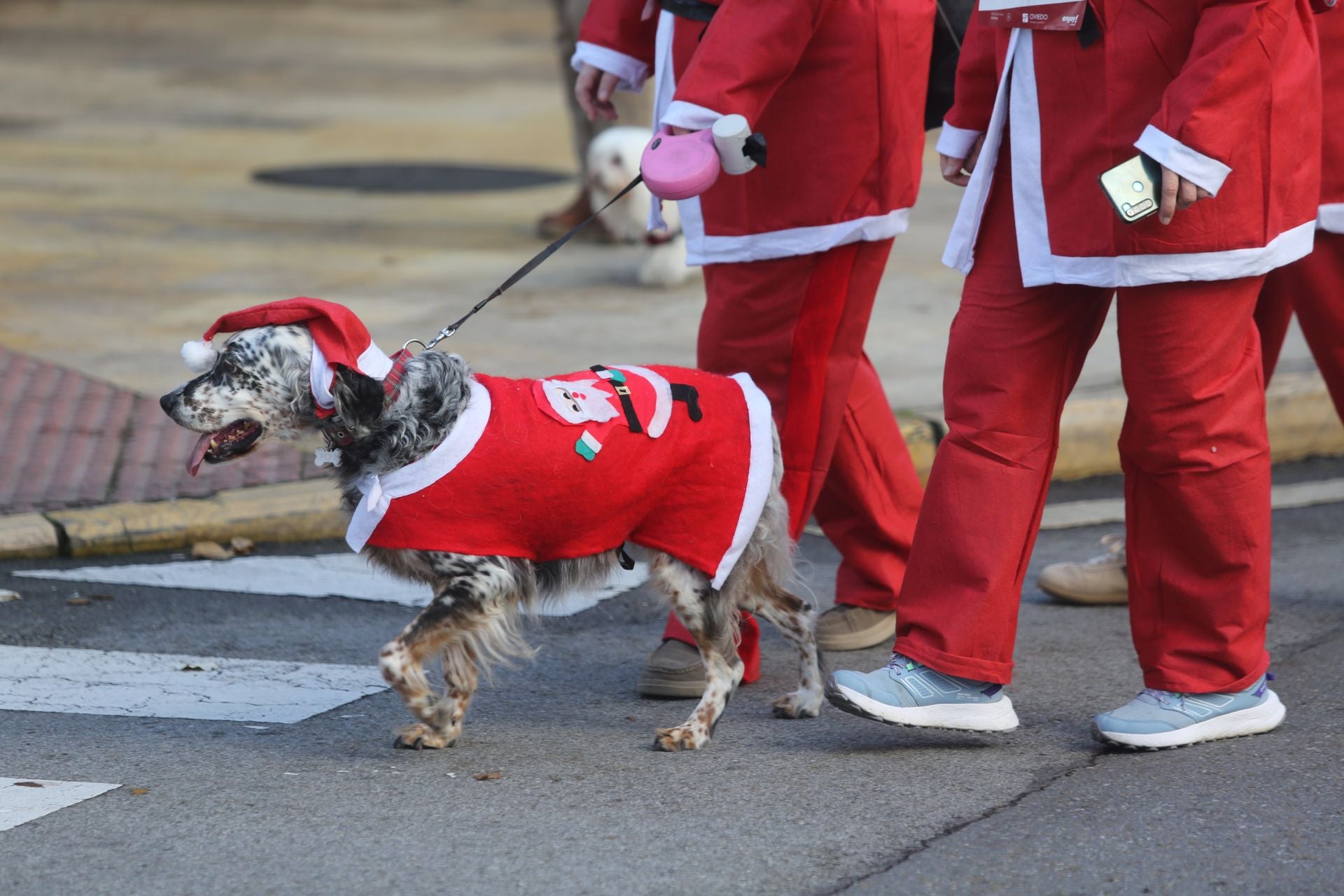 Las imágenes de la Carrera de Papá Noel en Oviedo