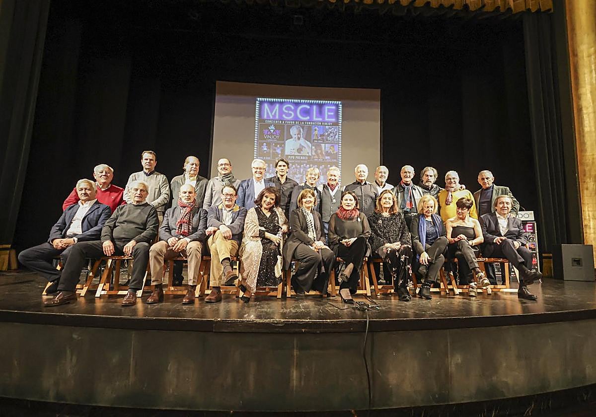 El grupo Mscle, en el escenario del Filarmónica.