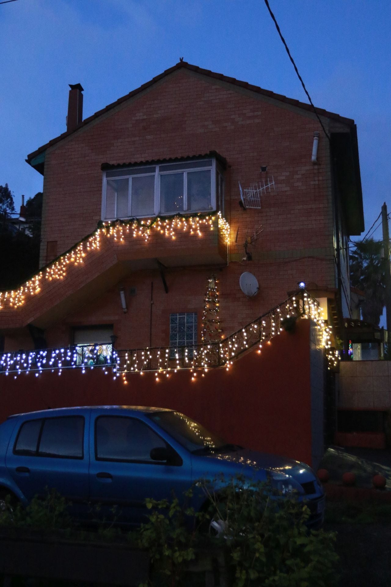 Una de las casas adornadas de El Muselín.
