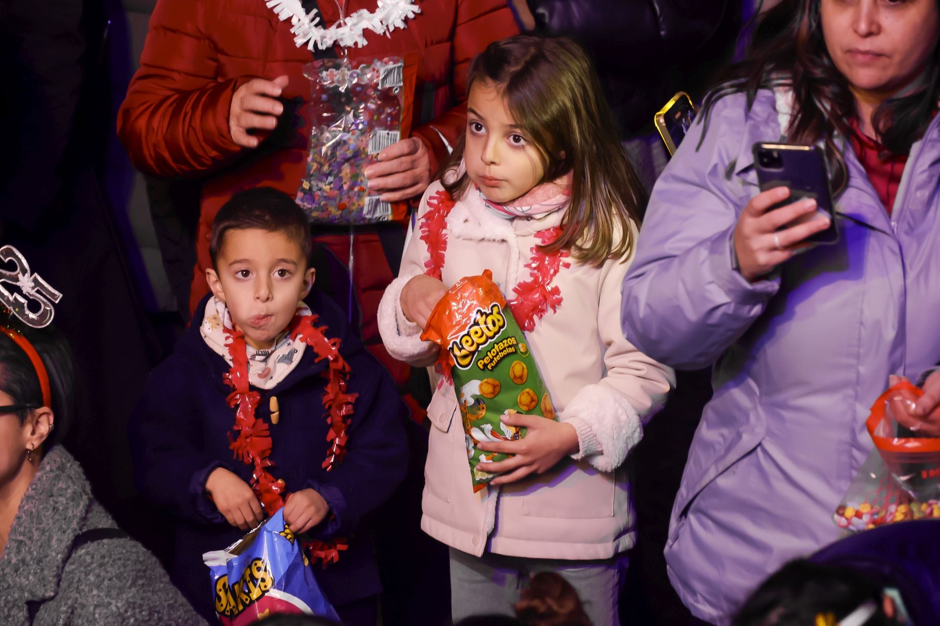 Los más pequeños reciben el año adelantado en las pequecampanadas de Gijón