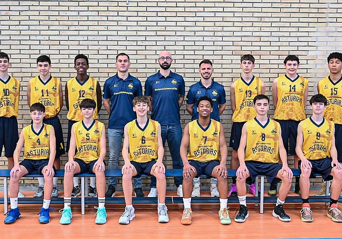 La Selección Asturiana Infantil masculina.