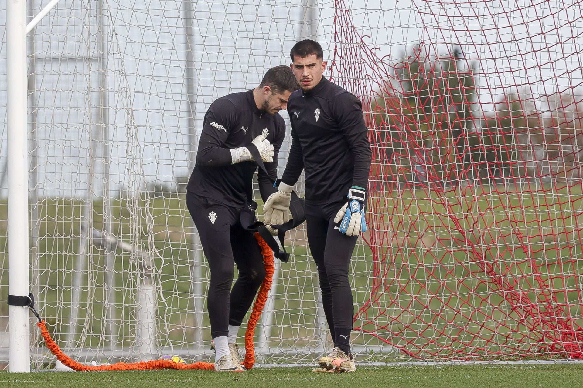 Entrenamiento del Sporting (02/01/2025)