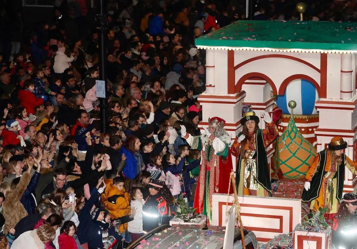 Cabalgata de Reyes en Gijón en una edición pasada.