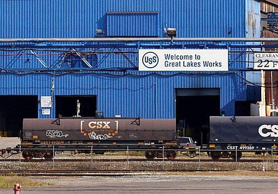 Planta de US Steel, en Michigan.