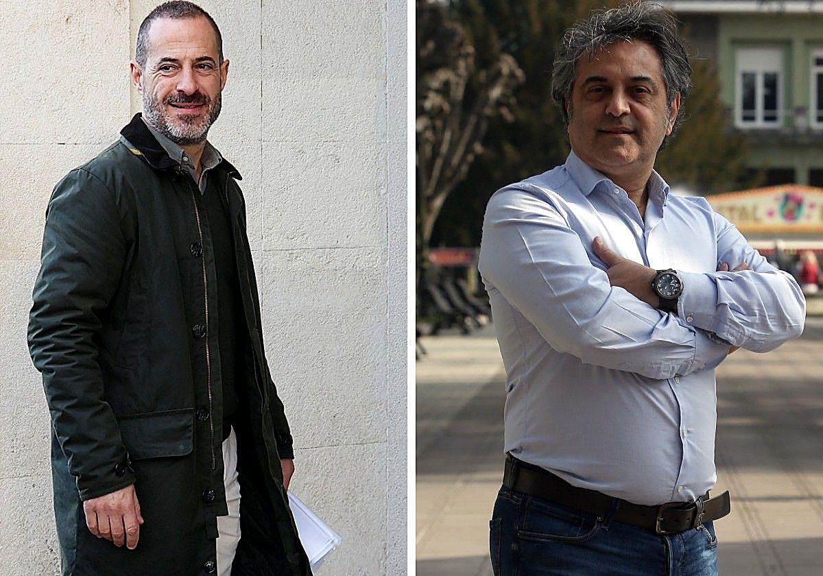 El alcalde de Siero y el portavoz del PP, Ángel García y Juan Luis Berros.