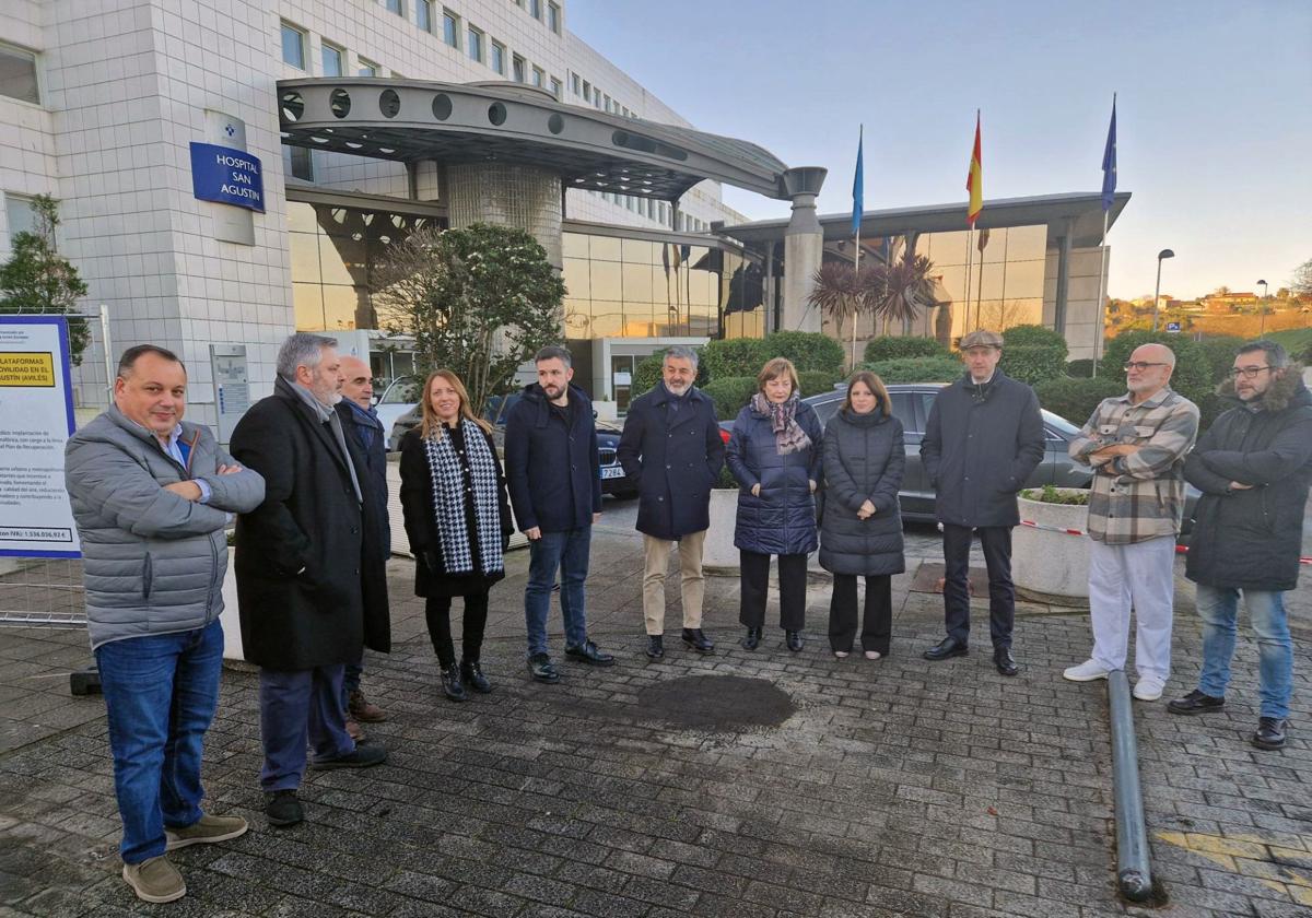 La reordenación del tráfico en el Hospital San Agustín de Avilés llevará ocho meses