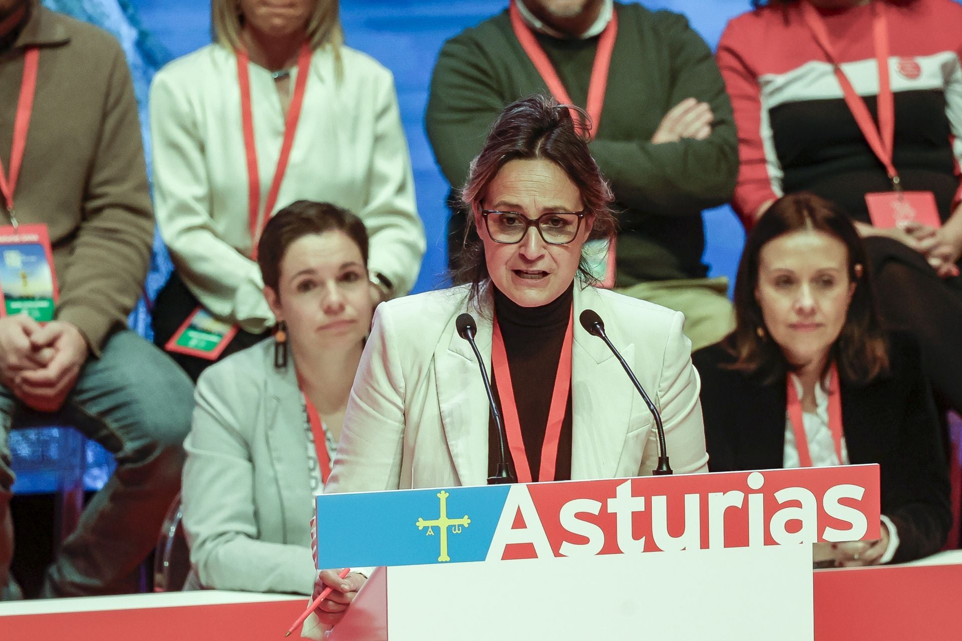 Pedro Sánchez y Adrián Barbón inauguran el congreso socialista en Avilés
