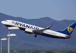 Un avión de Ryanair.