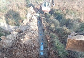 Obras en la zona maliaya de San Justo.