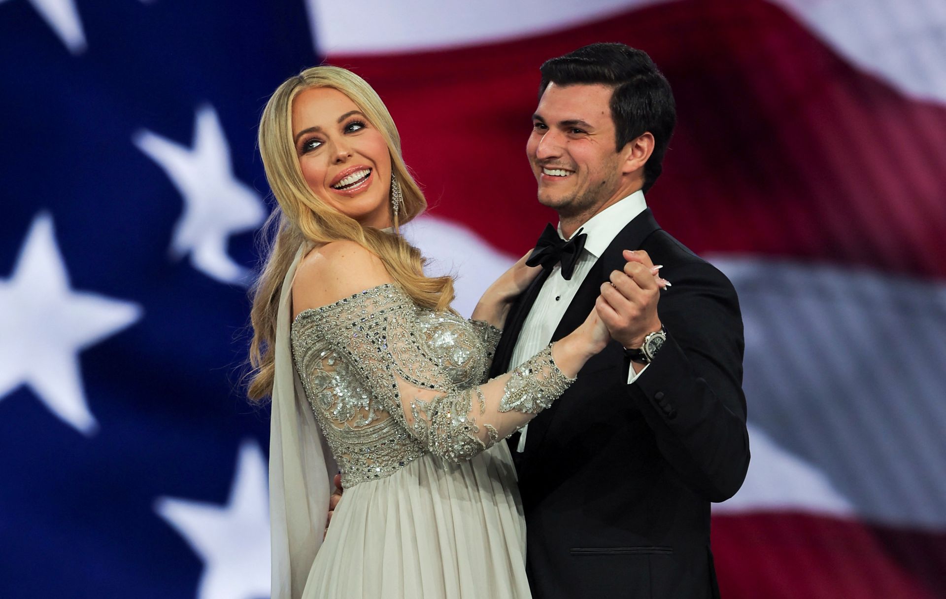 Tiffany Trump y su esposo Massad Boulos.