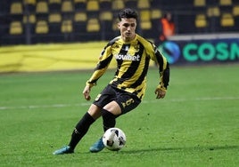 Manu García, durante un partido con el Aris de Salónica.