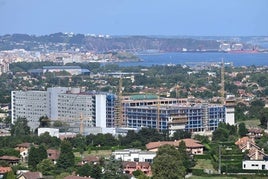 Obras de ampliación del hospital de Cabueñes