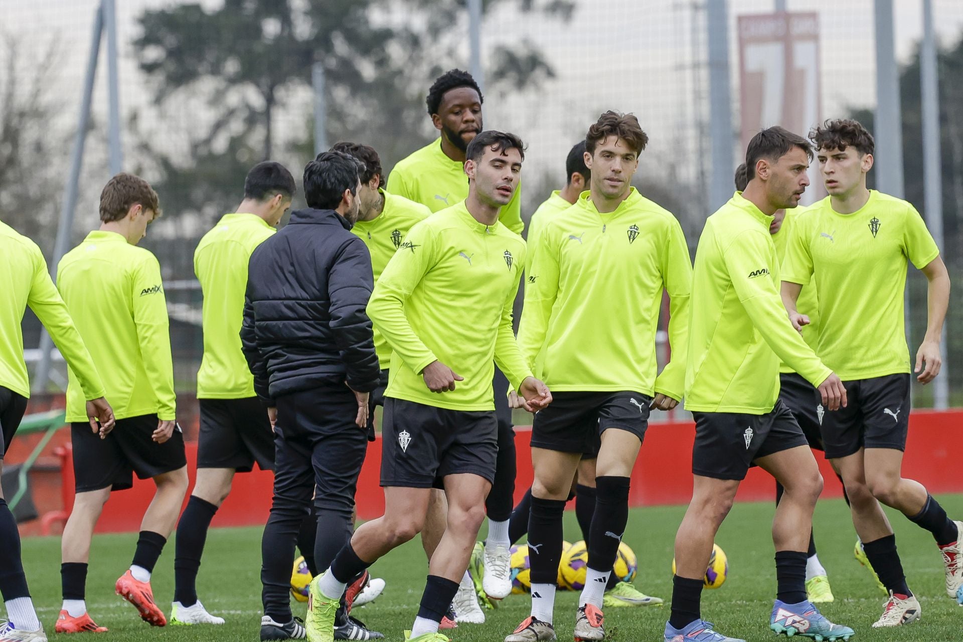 Entrenamiento del Sporting de Gijón (24-01-2025)